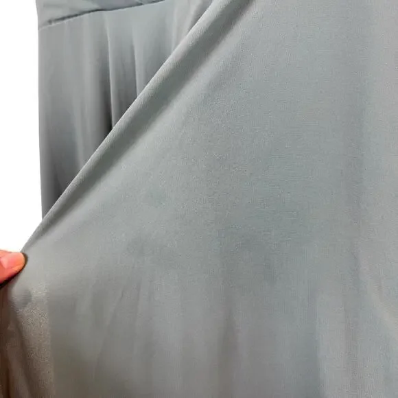 NWT BHLDN Eva Chiffon Bridesmaid Maxi Dress Formal Wedding Guest Moss Green S - Picture 8 of 11